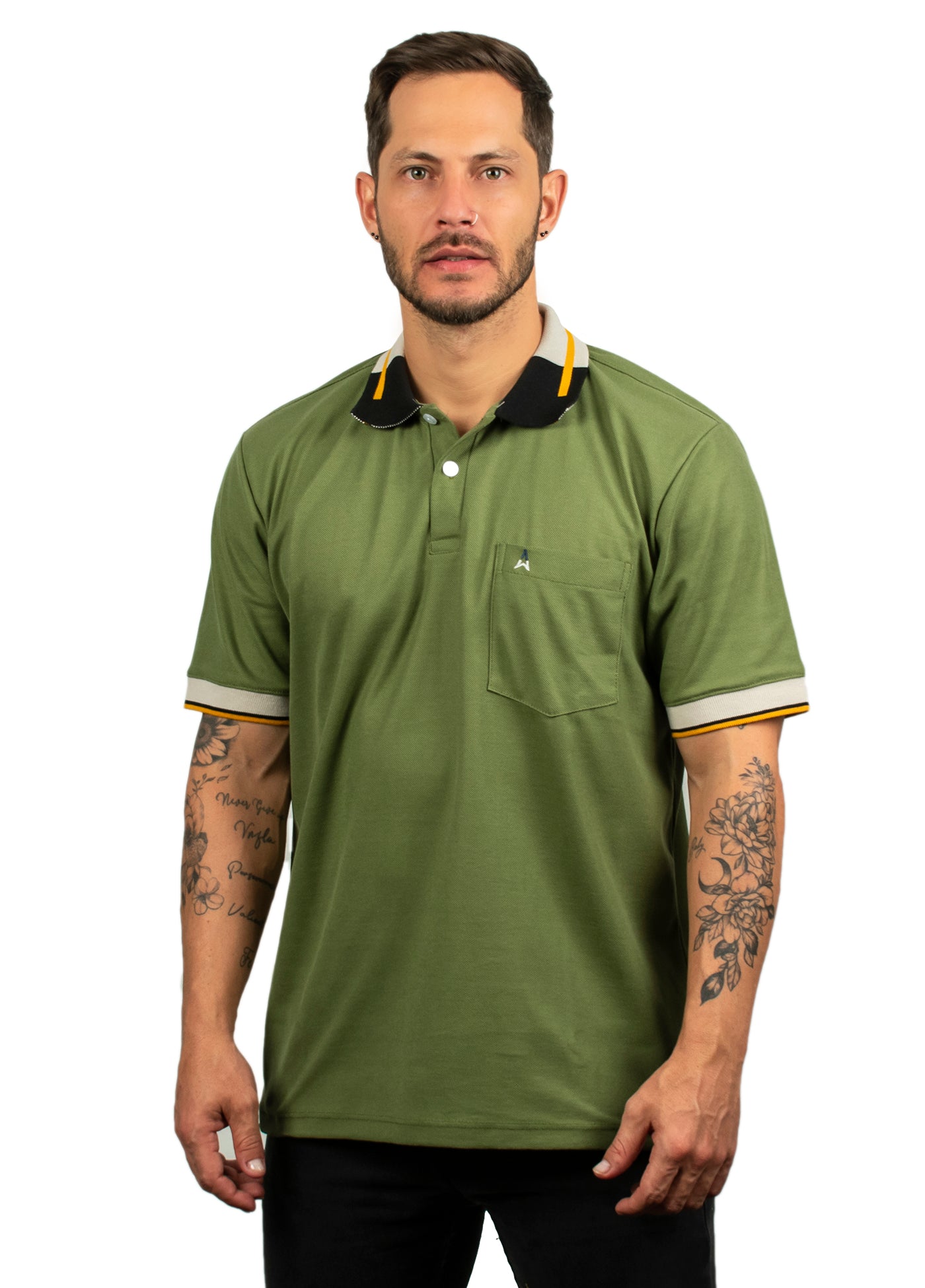 Camiseta tipo polo Hamer con bolsillo para hombre